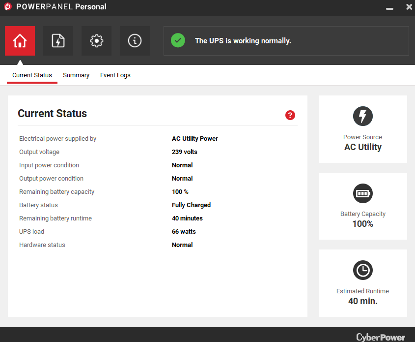 Cyberpower ups software