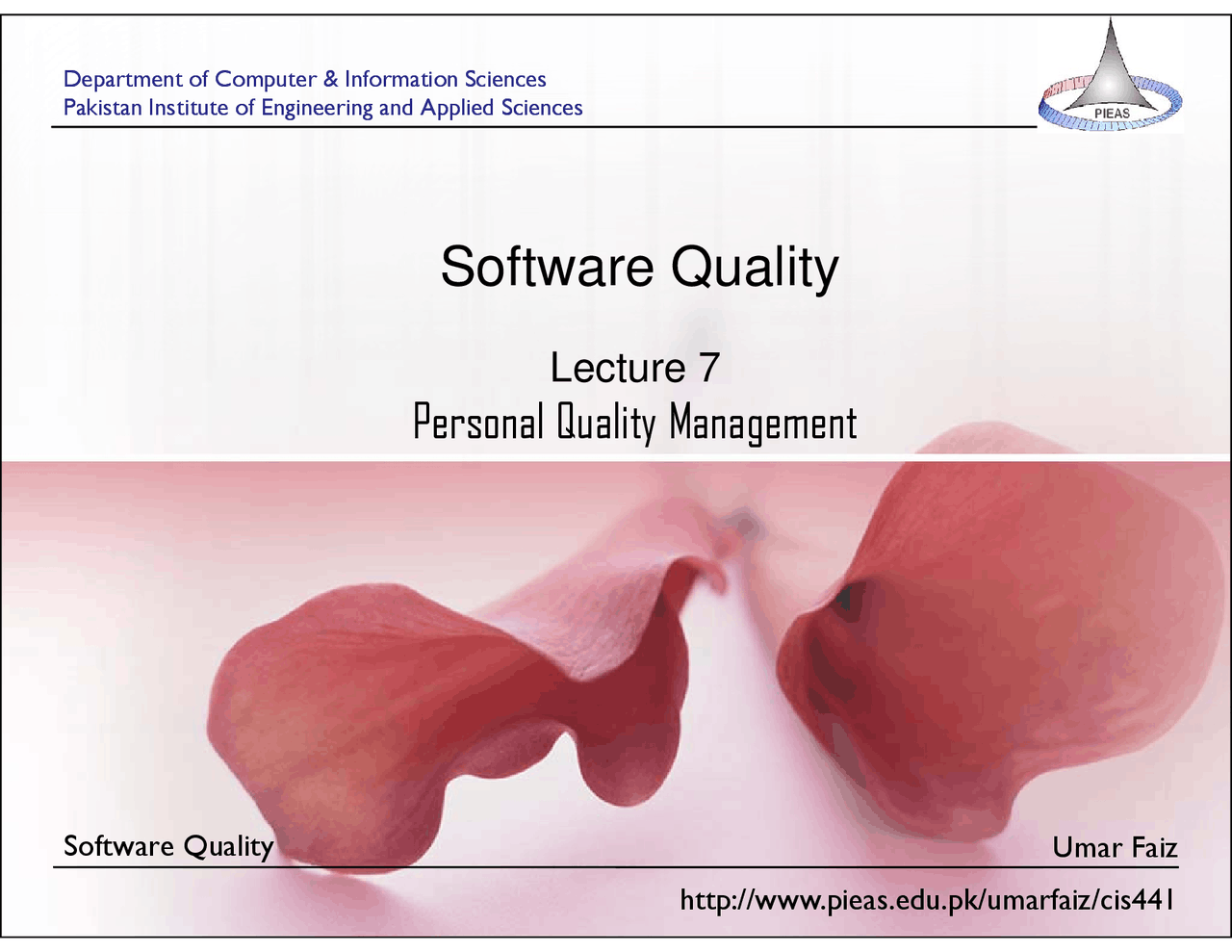 Research on software quality university