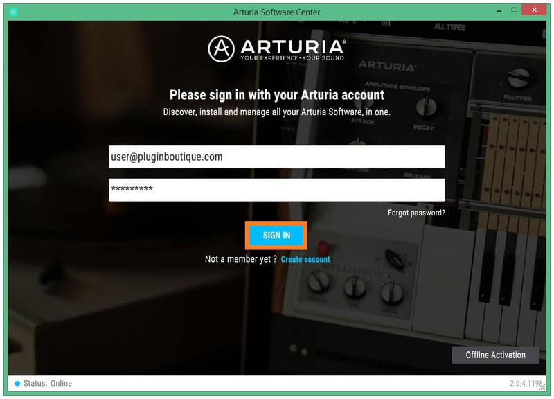 Arturia software center
