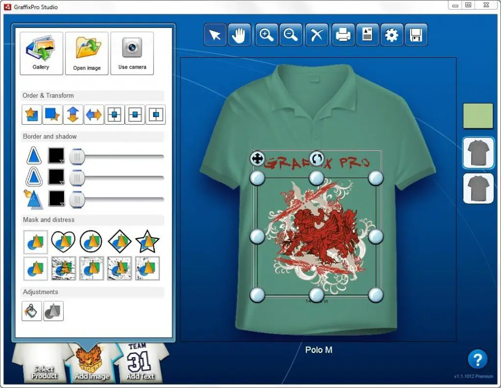 T-shirt design software