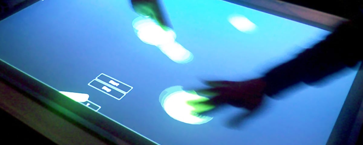 Touch screen interactive points writing multi software users details