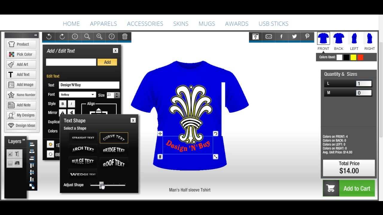 T-shirt design software